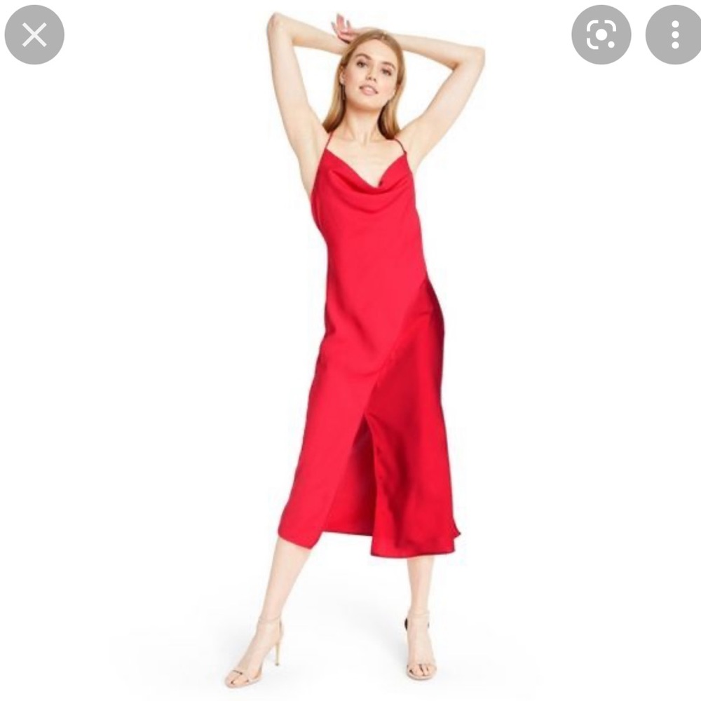 CUSHNIE X TARGET RED DRESS SIZE 2 NWT FITS UP TO SIZE 4
